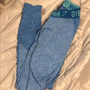 Gymshark flex leggings small blue marl